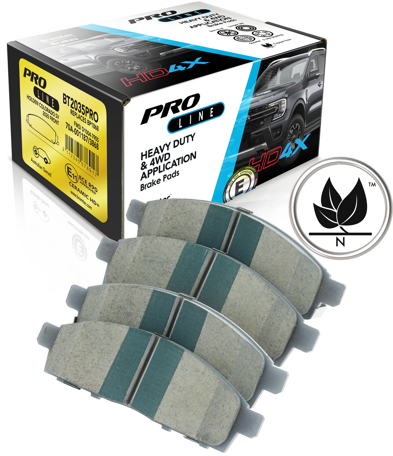 Bremtec Pro-Line Brake Pad Set Front BT1371PRO - 350Z BREMBO