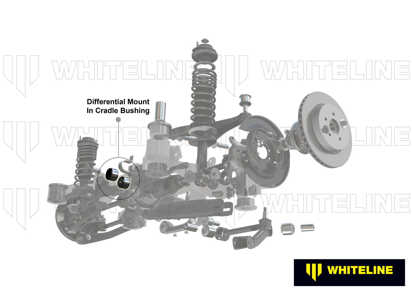 Whiteline Performance Rear Axle Differential Mount - Bushing Kit KDT911 - 350Z / 370Z