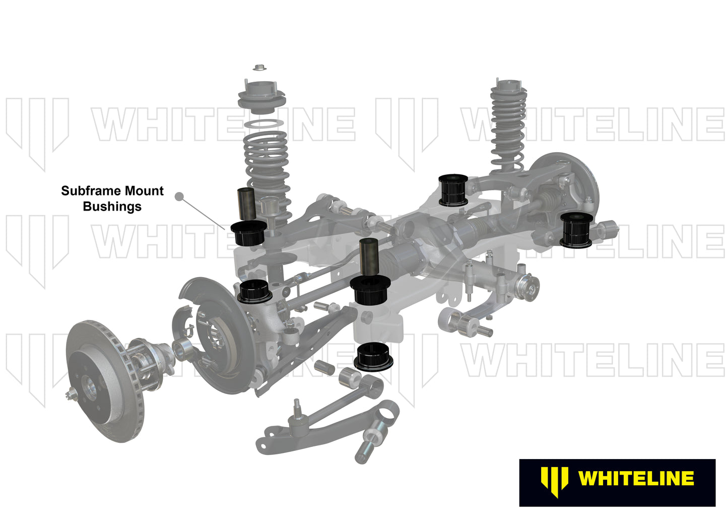 Whiteline Performance Rear Axle Subframe - Bushing Kit W92994 - 350Z