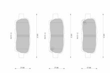 Bosch Brake Pad Set REAR DB1509BL - 350Z 06-08 NON-BREMBO