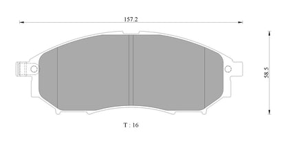 Bosch Blue Line Brake Pad Set Front DB1696BL - 350Z 10/2005 --> NON BREMBO