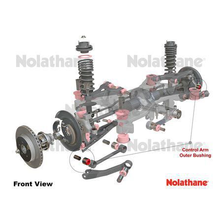 Nolathane Rear Lower Front Control Arm Outer Bushing Kit 46300 - 350Z