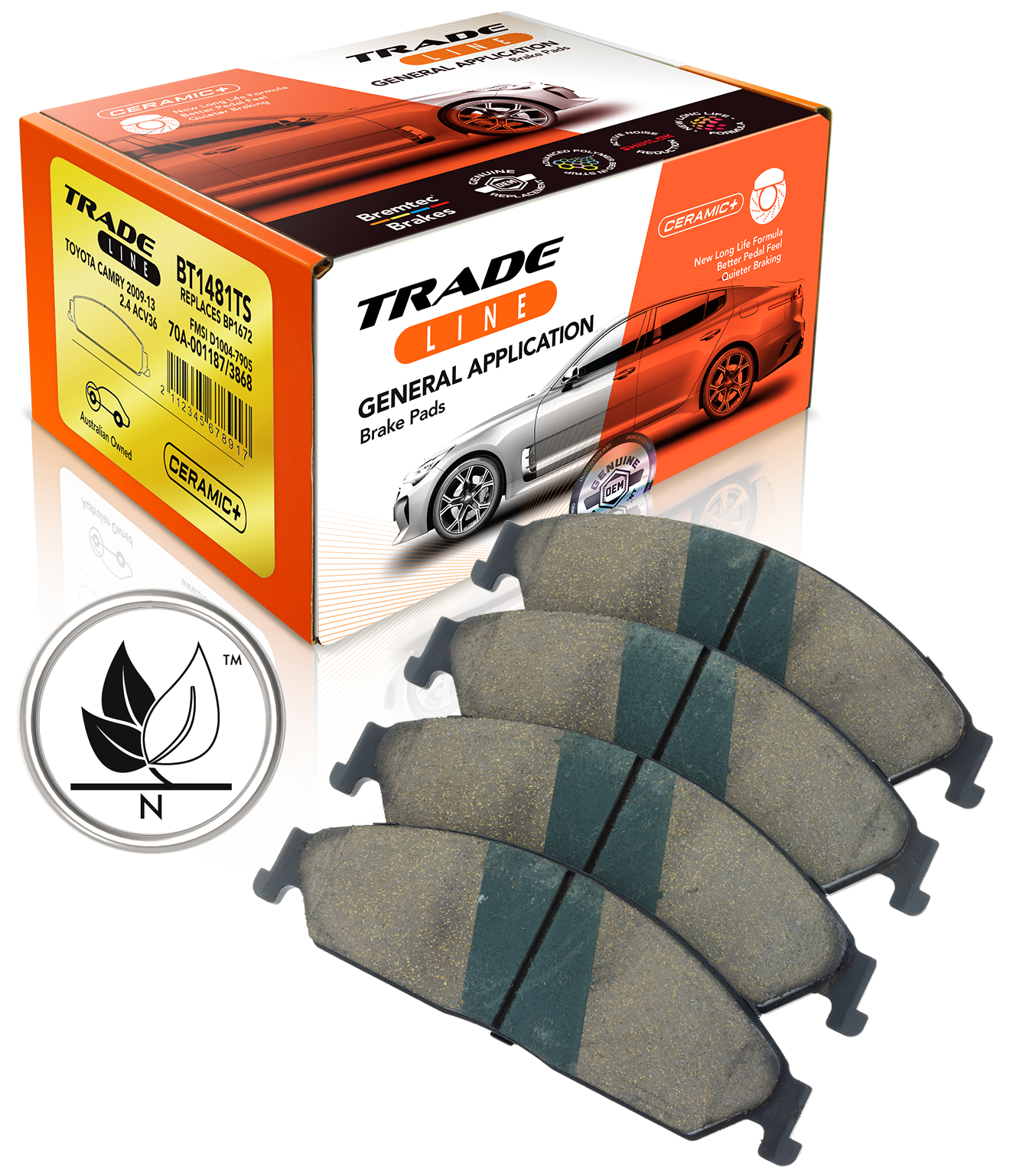 Bremtec Trade-Line Brake Pad Set Front BT393TS - 350Z DE NON-BREMBO --> 09/2005