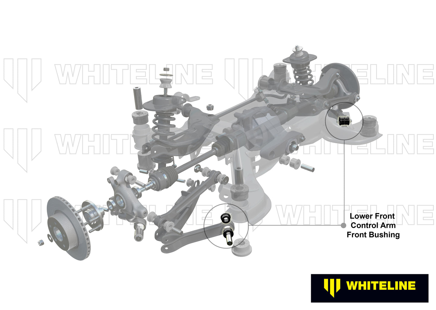 Whiteline Performance Rear Axle Trailing Arm - Front Bushing Kit W62985 - 350Z / 370Z