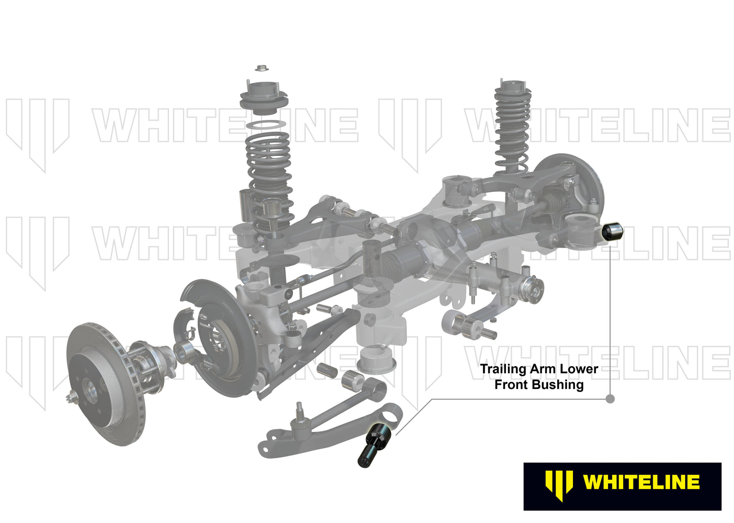 Whiteline Performance Rear Axle Trailing Arm - Front Bushing Kit W62985 - 350Z / 370Z