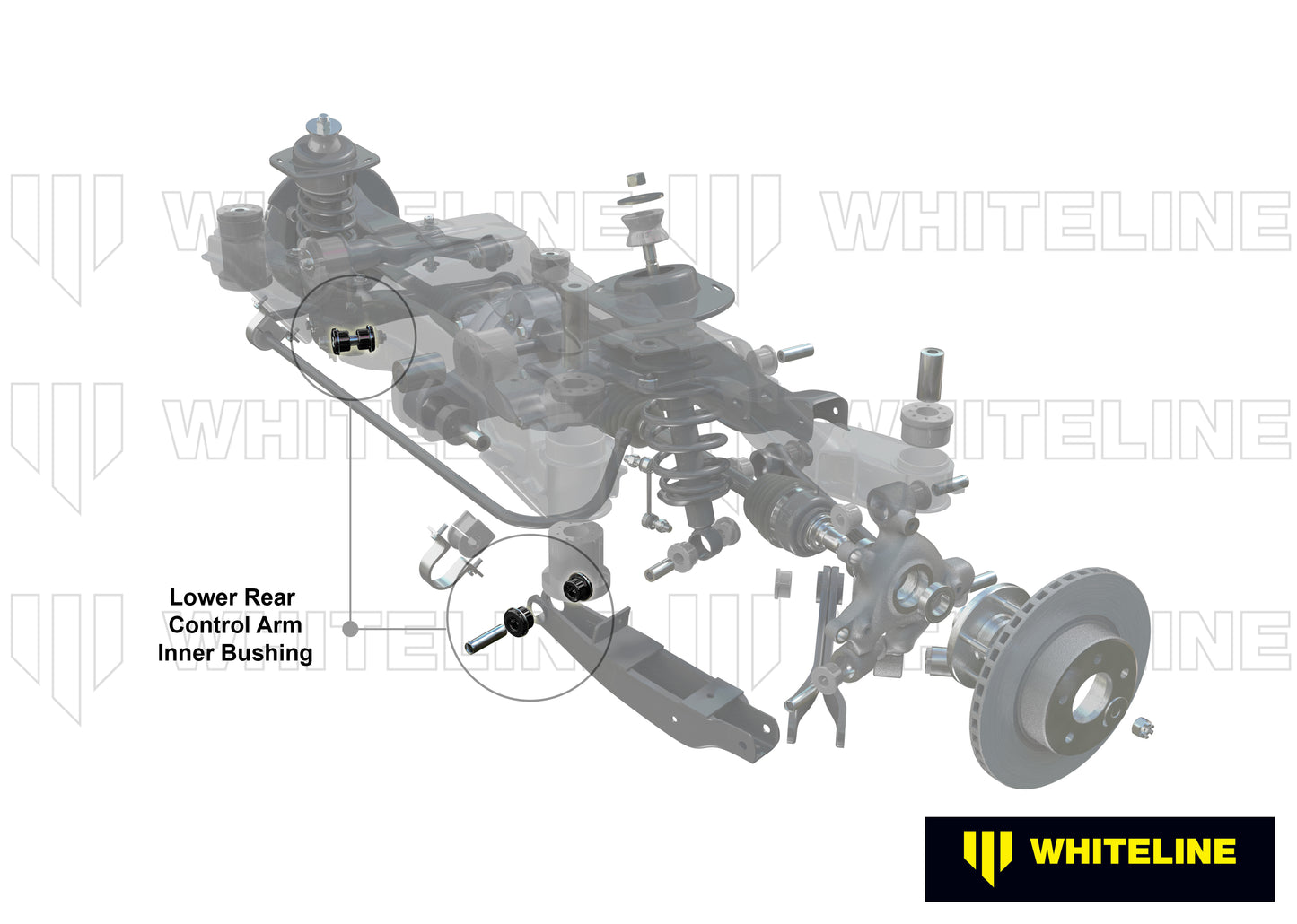 Whiteline Performance Rear Axle Control Arm Lower Rear - Inner Bushing Kit W62996 - 350Z