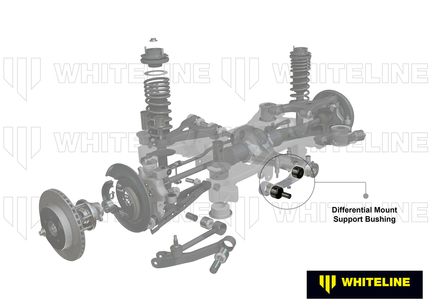 Whiteline Performance Rear Axle Differential Mount - Front Bushing Kit W93189 - 350Z / 370Z